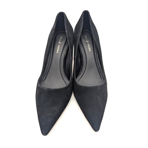 Pelle Moda Lailoni Pointed Toe Stiletto Heel Pump Women's Black Size US6.5M EU37 - Picture 12 of 12